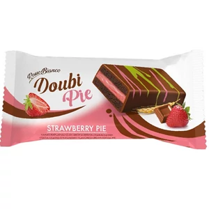Rosso Bianco 40G Doubi Pie Eper Ízű Krémmel Töltött Kakaós Piskóta