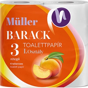 Müller Wc-Papír 3 Rétegű 4 Tekercs Barack