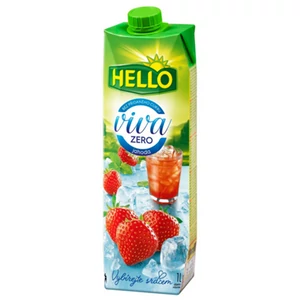 Hello Viva 1L Zero Szamóca Gyümölcslé