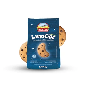 Divella 350G Lunacioc Csokoládé és Corn Flakes Darabos Keksz