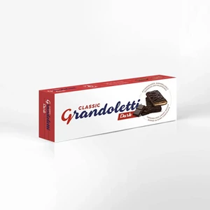 Grandoletti 100G Classic Dark Étcsokoládés, Karamellizált Ropogós Ostyalapocska