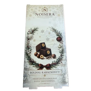Noisera 80G Boldog Karácsonyt! (Fehér) - Egészmogyorós Praliné Étcsokoládés