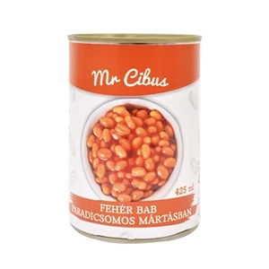Mr Cibus 400G Fehér Bab Paradicsomos Mártásban