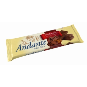 Andante Kakaós-csokoládés ízű krémmel töltött ostyák 130G