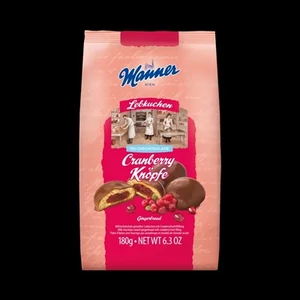 Manner Knöpfe 180G Vörösáfonya Krém Tejcsokoládéval Bevont