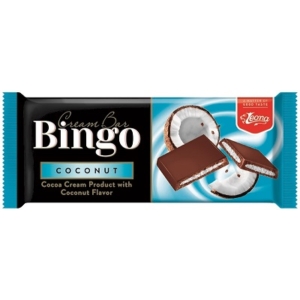 Bingo Cream Bar Kókusz ízű krémmel töltött tejcsokoládé 90G