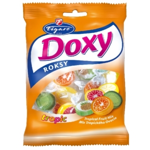 Figaro Doxy Roksy cukorka trópusi gyümölcs ízű 90g