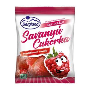 Bergland Savanyú Cukor 70G Málna