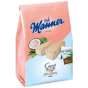 Manner kókusz ízű krémmel töltött ostya 400G