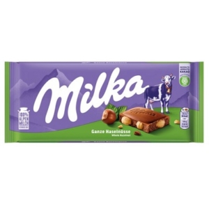 Milka Egész-Mogyorós tejcsokoládé 100G