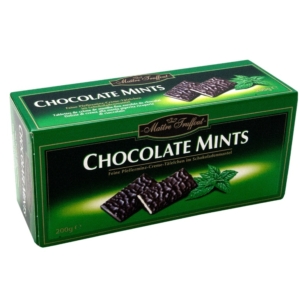 Maitre T. Chocolate Mints menta ízű krémmel töltött csokoládé 200G