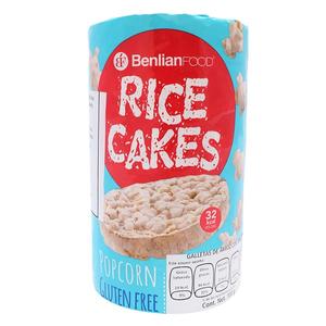 BenlianFood popcornos puffasztott barnarizsszelet 100 g, gluténmentes