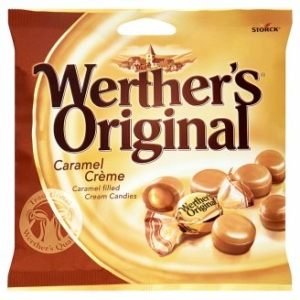 Werther's Original Caramel Creme Karamell Krémmel Töltött cukorka 80G