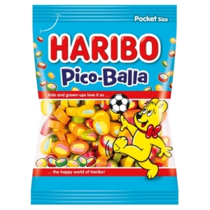 Haribo Pico Balla gyümölcs ízű focilabda alakú gumicukor 85G