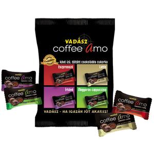 Vadász Coffee Amo Kávés Cukor 100G (4 féle kávé ízű, töltött csokoládés cukorka)