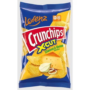 Lorenz Crunchips X-Cut 75G Cheese & Onion Sajt-Hagyma  LZCR0067