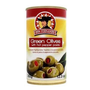 Don F. 350G Green Olives /85668/ With Hot Pepper Paste