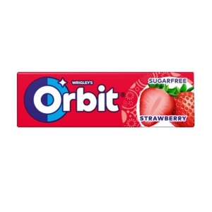 Orbit Drazse 14G Strawberry (Eper ízű cukormentes rágó) 