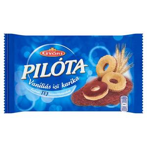 Pilóta kakaós tejbevonómasszával mártott Vaníliás Karika 150G