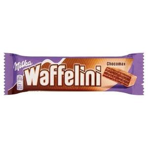 Milka Waffelini Chokomax 31G (Alpesi tejcsokoládéval mártott kakaós krémmel töltött kakaós ostya)
