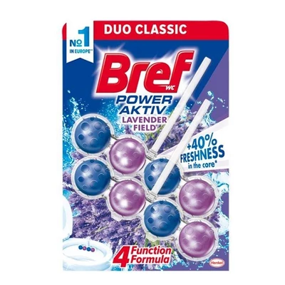 Bref Wc Power Aktiv Duo Pack 4 Function 2*50G Lavender