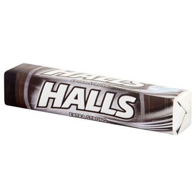 Halls 33,5G Extra Strong (Fekete)