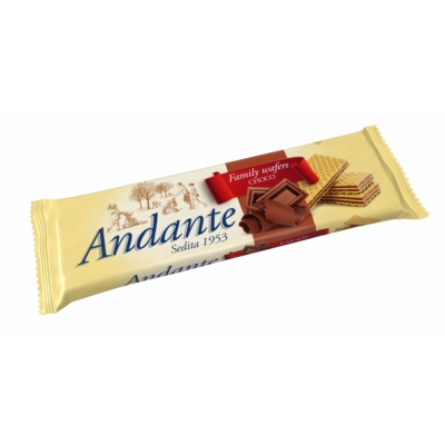 Andante Ostya 130G Csokis (Csokoládés ízű krémmel töltött ostyák)