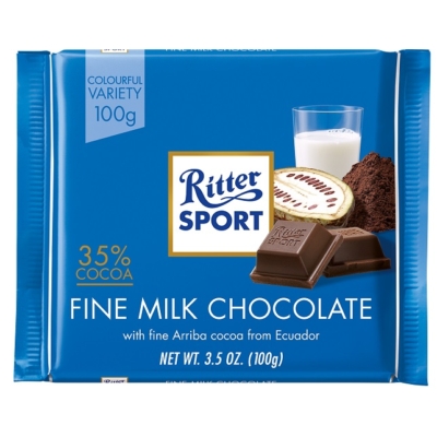 Ritter Sport 100G Extra Fine Milk 35% C.