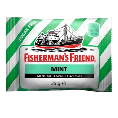 Fisherman's Friend 25G Cukorka Zöld Mint, Cukormentes