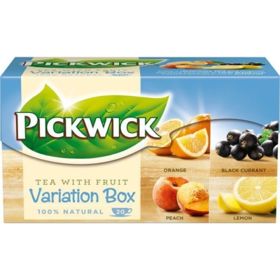 Pickwick Tea 30G Fruit Variations II. Feketeribizli, Citrom, Narancs, Őszi (világoskék)