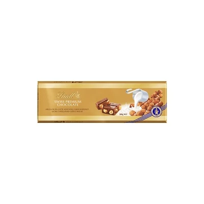 Lindt 300G Swiss Prémium Milk Hazelnut Tej, Mogyorós    /LNTL2102/