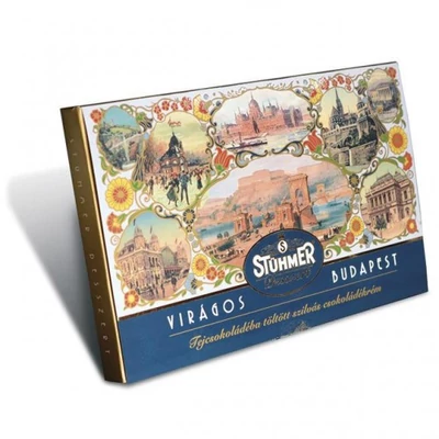 Stühmer Virágos Desszert 120G Budapest Tejcsokoládéba Töltött Szilvás Csokoládékrém 