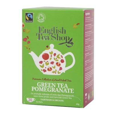 ETS 20 Zöld Bio Tea Gránátalmával /29083/ 40G  (English Tea Shop)