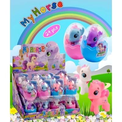 Dulce Vida My Horse 3g Műanyag Tojás Eper Ízű Cukorral  818