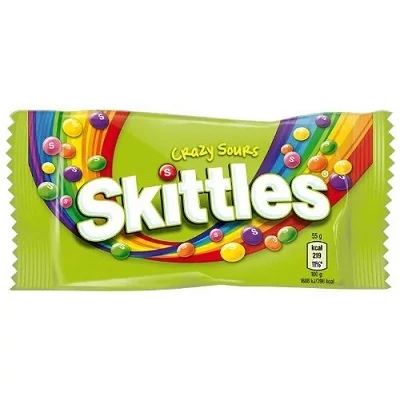 Skittles Drazse 38G Crazy Sours Zöld