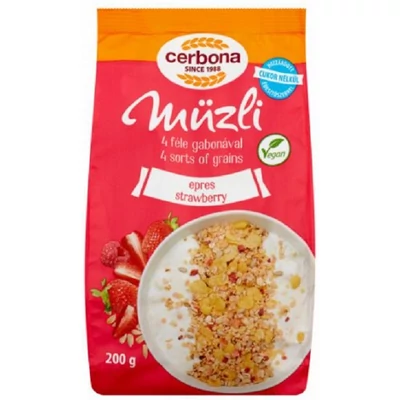 Cerbona Müzli 200G Eper