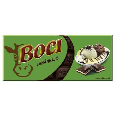 Boci Banánhajó banán ízű krémmel töltött étcsokoládé ostyadarabokkal 85 g