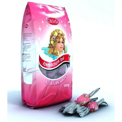 Szaloncukor 300G Glória Eper-Tejszín