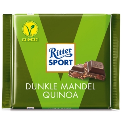 Ritter Sport 100G Dunkle Mandel Quinoa