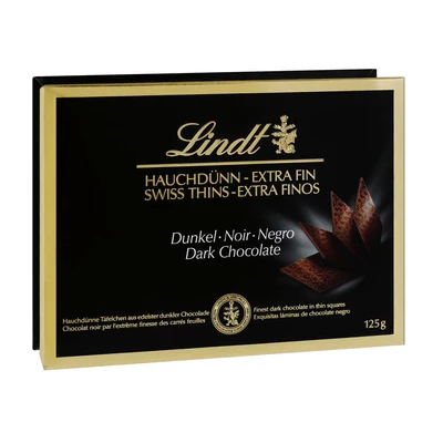 Lindt THINS Étcsokoládé Lapocskák, 125g