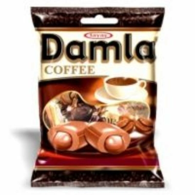 DAMLA Kávé ízű töltelékkel töltött puha karamella 90G