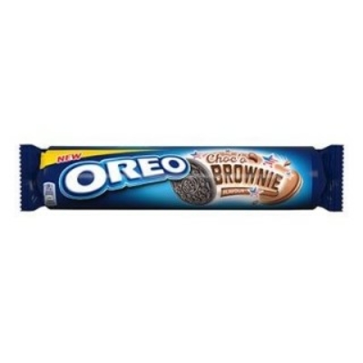Oreo Keksz 154G Choco Brownie, kakaós töltelékkel töltött kakaós keksz 