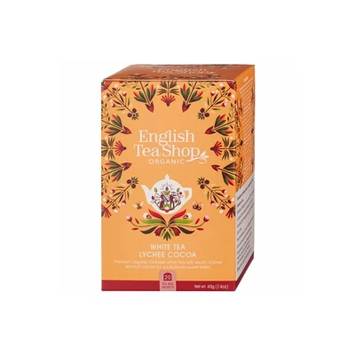 ETS 20 Fehér Bio Tea Licsivel és Kakaóbabbal 40G (English Tea Shop)52999