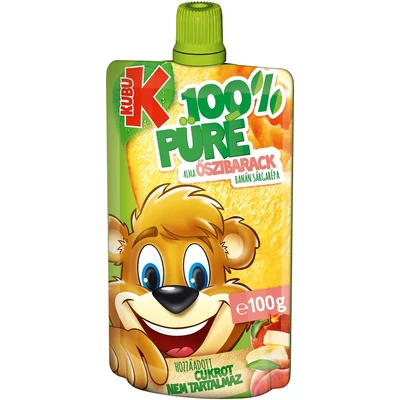 Kubu Püré 100G Őszibarack-Répa-Alma-Banán