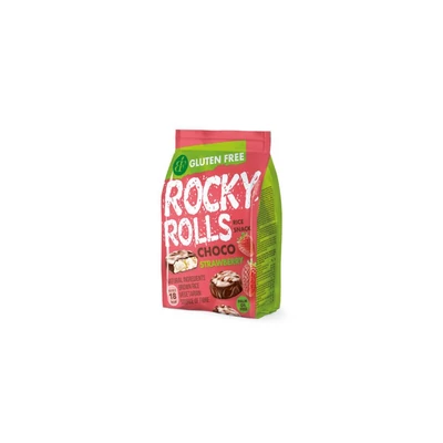 Rocky Rolls 70G Csok.Bev.Puff.Rízs Korong Eper