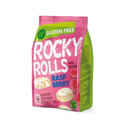 Rocky Rolls 70G Csok.Bev.Puff.Rízs Korong Málna