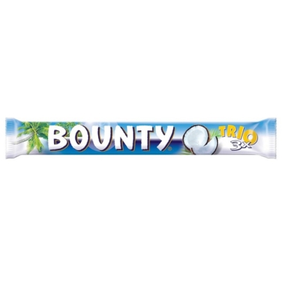 Bounty Trio kókuszos szeletek tejcsokoládéba mártva 85G