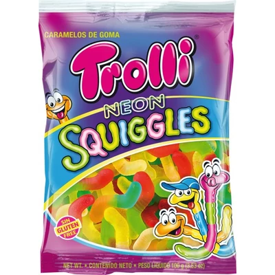 Trolli 100G Squiggles (Neongiliszta)