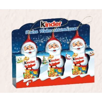 Mikulás 45G /3*15G/ Kinder Fenyődísz