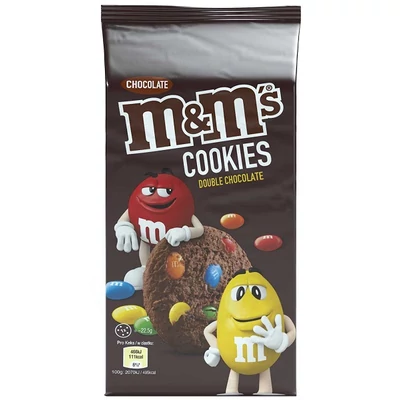 M&M Double Chocolate Cookies Keksz 180G